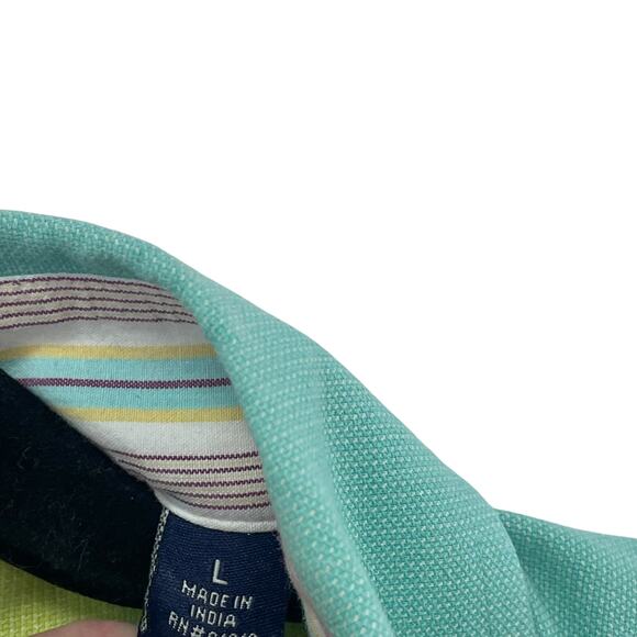 Robert Graham Light Green Long Sleeve Cotton Button Down Mens Large ASIS - Picture 5 of 7